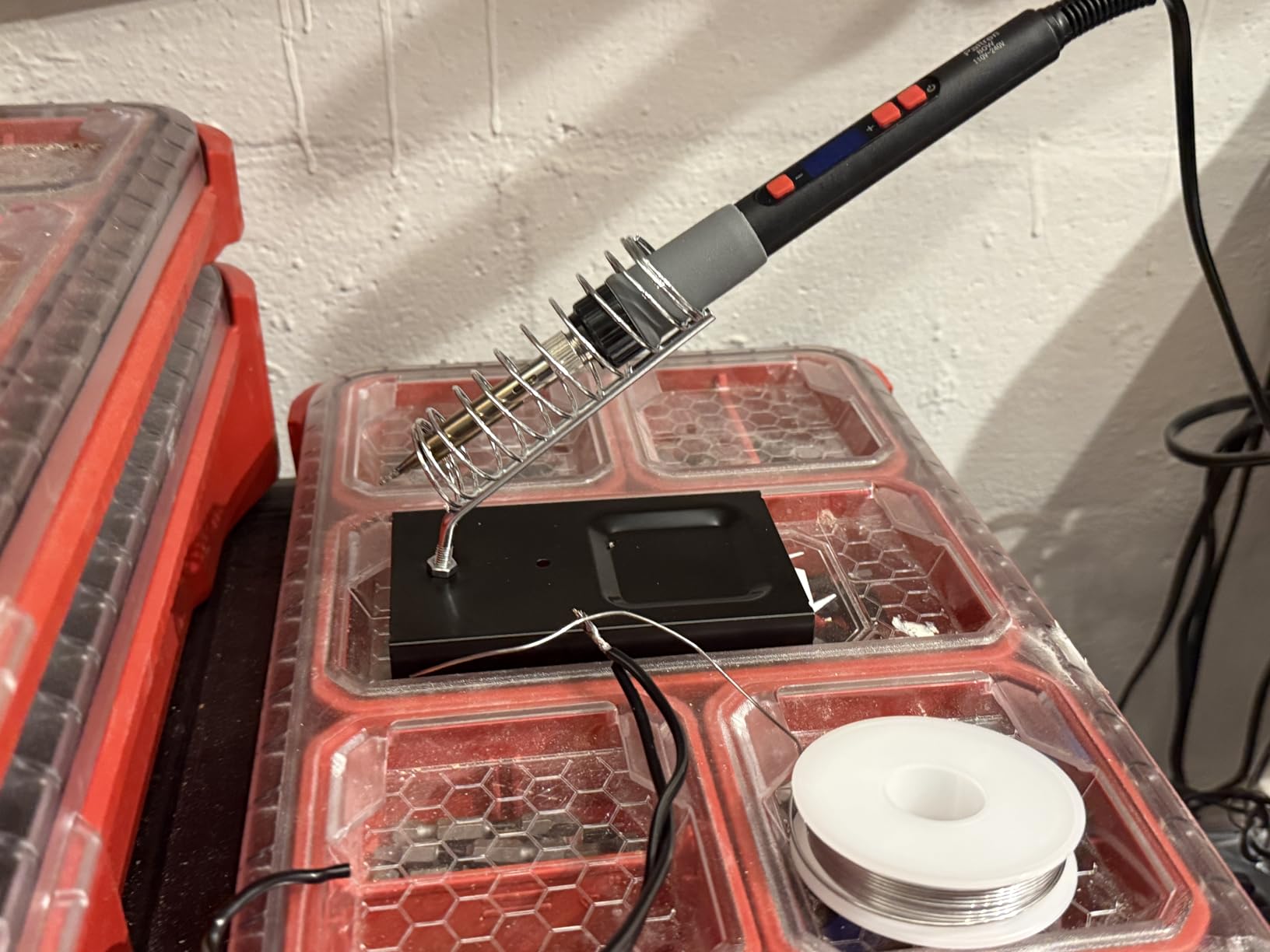 Digital soldering iron kit used for 3D printer repair work