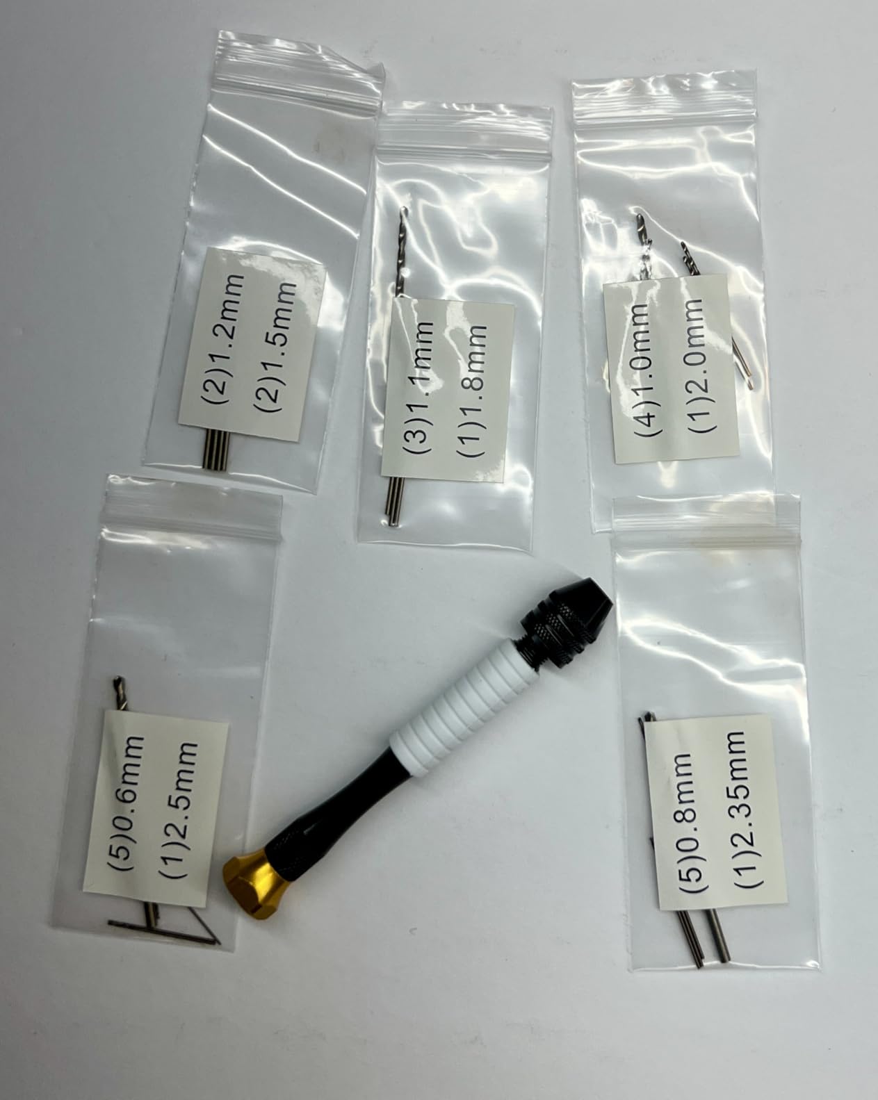 Micro drill bits for selecting a small craft pilot hole