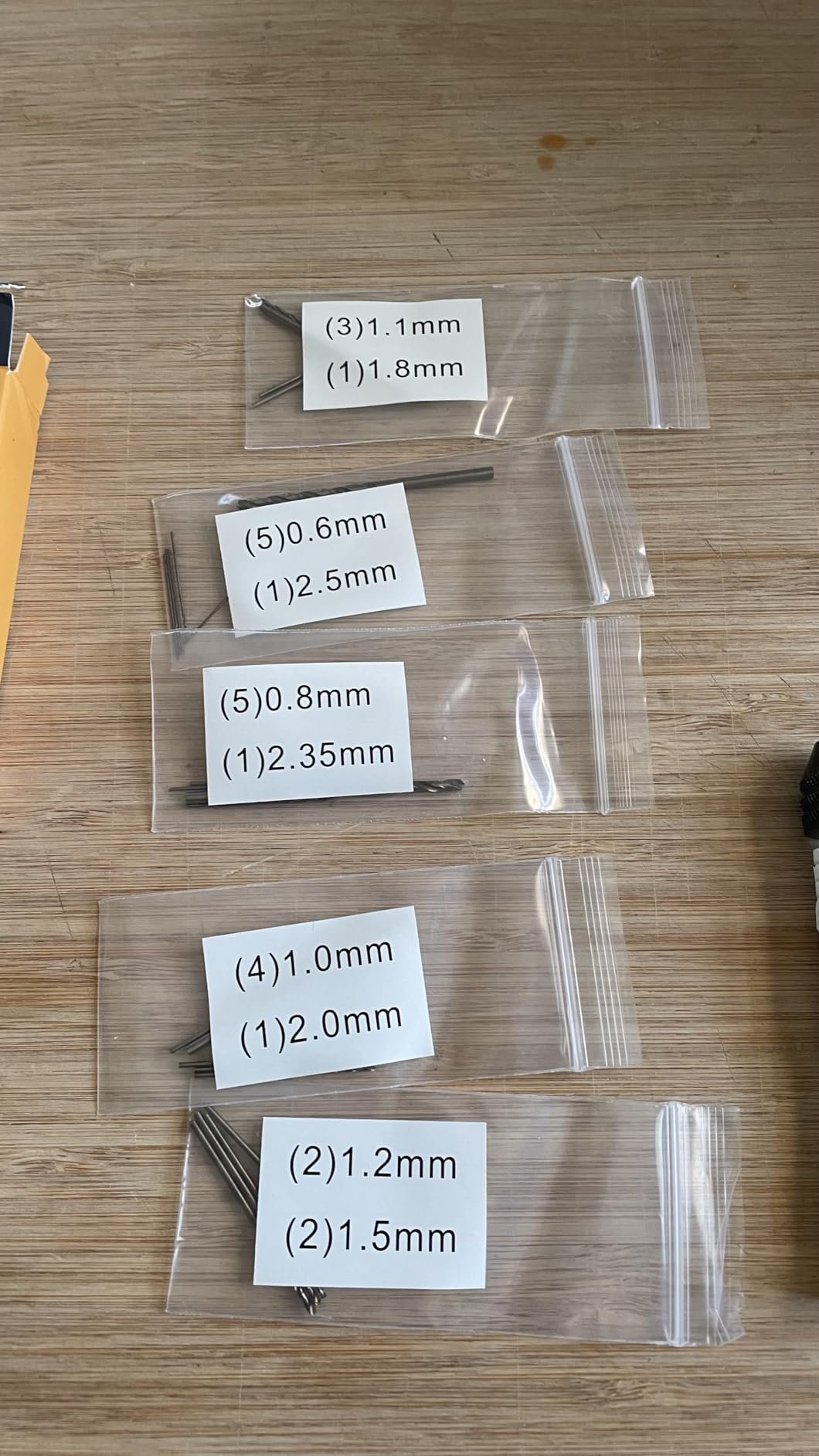 Paltren manual pin vise and micro drill bit set detail